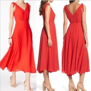 Betsey Johnson bright red dress